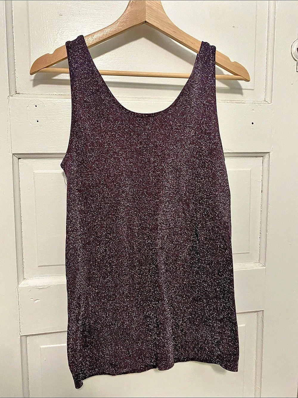 APT.9 Sparkle Tank Top in Purple L/XL Like New